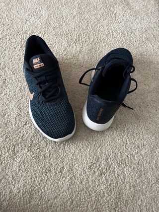 Zapatillas Nike Flex Azul y Dorado