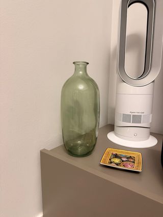 Vaso vetro verde trasparente