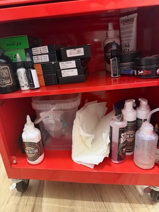 Maquina de tatuar xnet, carro completo de tatuaje.