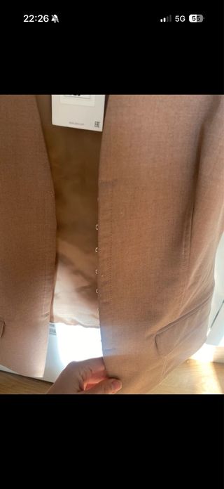 Chaleco Zara Beige Talla S