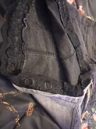 Falda Desigual Negra y Gris