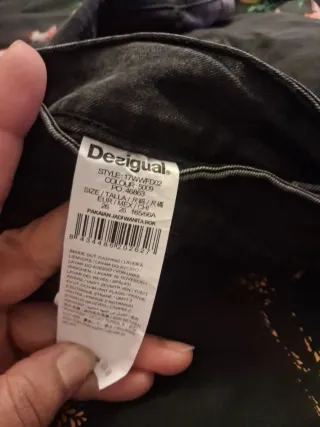 Falda Desigual Negra y Gris