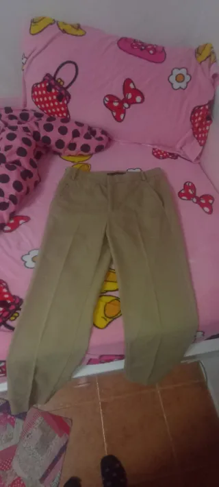 Pantalones mujer beige