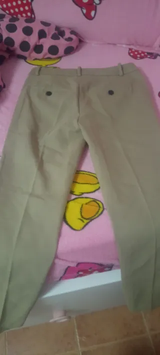 Pantalones mujer beige