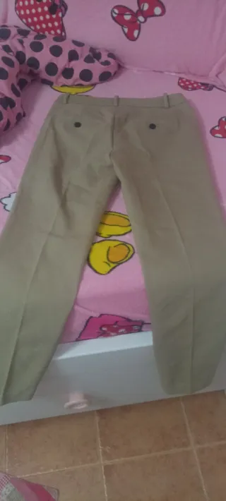 Pantalones mujer beige