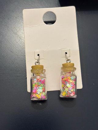 Pendientes estrellas multicolor