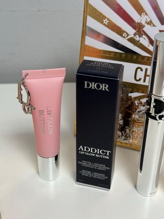 Bolso Neceser Dior Dorado + Cosméticos