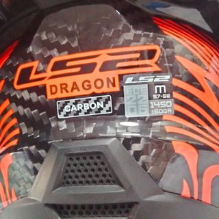 Casco Moto Integral LS2 Dragón Enthum Rojo