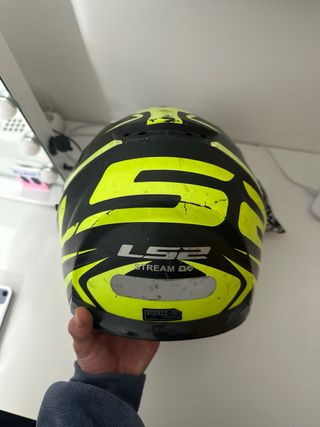 Casco Moto LS2 Negro/Amarillo