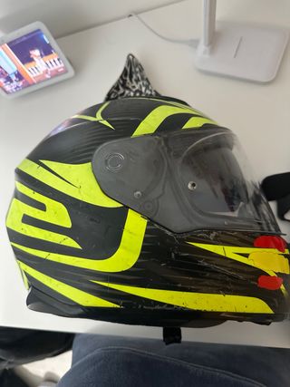 Casco Moto LS2 Negro/Amarillo