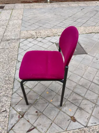 Lote Sillas Tapizadas Oficina Morado