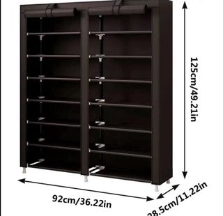 Armario zapatero tela 125x92x28