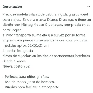 Valigia per bambini Mickey Mouse Disney