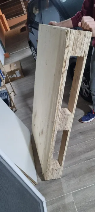 Palet de madera liso