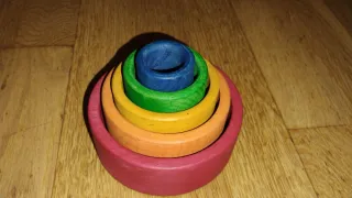 Apilables Montessori Arcoíris Madera