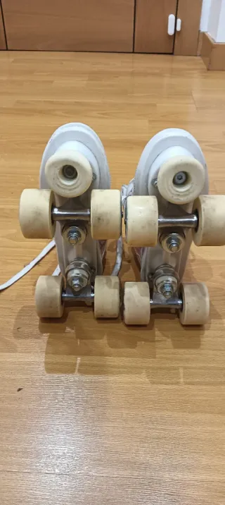 Patines Quad Niña Oxelo Blancos