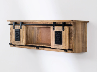 Estantería Pared Madera y Metal