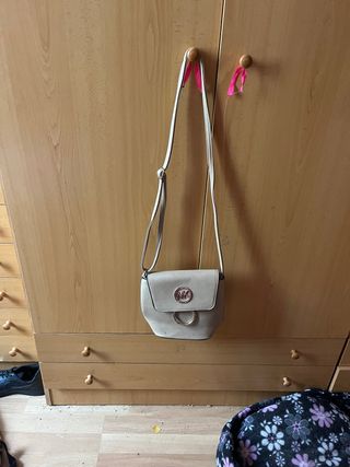 Bolso Michael Kors Beige Dorado