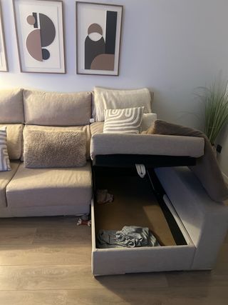 Sofá 2 plazas con chaiselongue