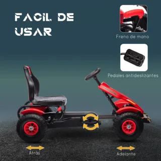 Kart de pedales rojo