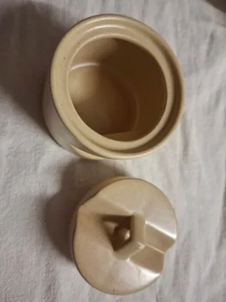 Zuccheriera vintage anni '70 beige