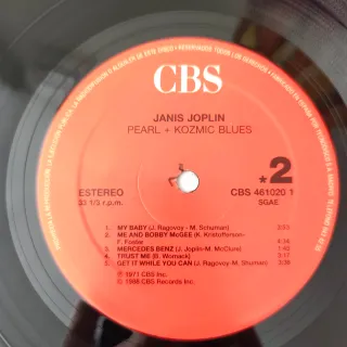 Pearl y Kozmic Blues - Janis Joplin Vinilo 2 LP
