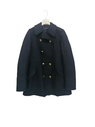 Abrigo Zara Lana Negro Talla XL