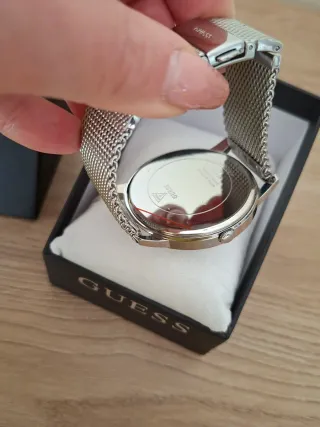 Orologio Guess Uomo Nero e Argento