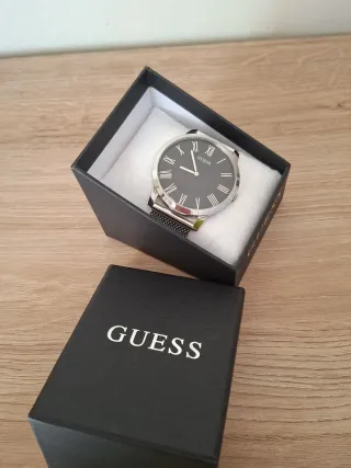 Orologio Guess Uomo Nero e Argento
