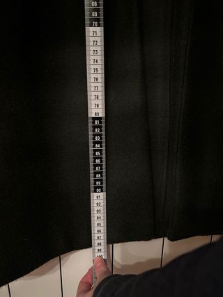 Abrigo largo Zara verde