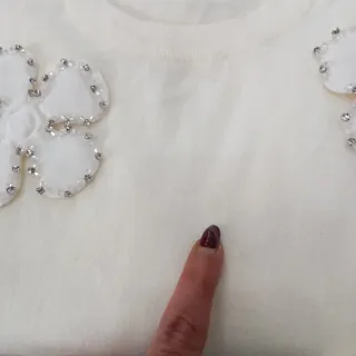 Set maglione e minigonna denim