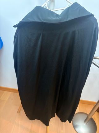 Casaca camisa Negra con Capa incorporada Talla XL