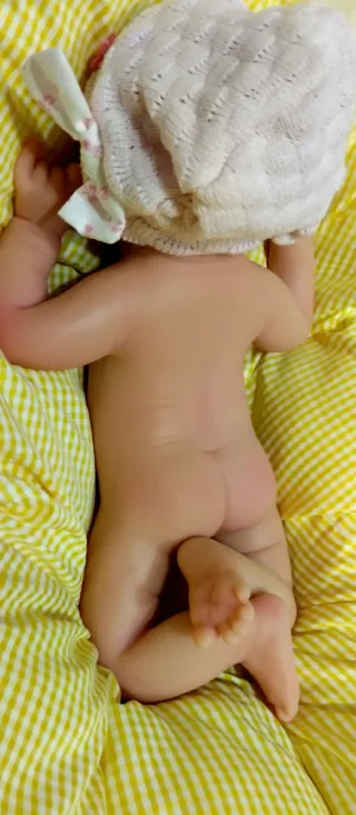 Bebé Reborn in Silicone Completa 38cm ARTIGIANALE