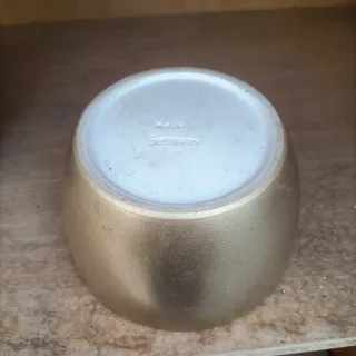 Set 5 Vasi Ceramica Diametro 13cm Oro/Verde