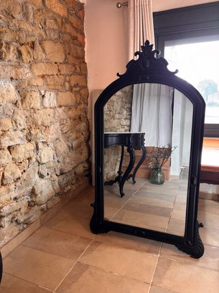 Aparador negro con Espejo