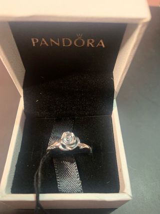 Anillo Pandora Rosa Plata