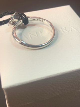 Anillo Pandora Rosa Plata