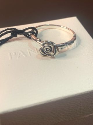 Anillo Pandora Rosa Plata