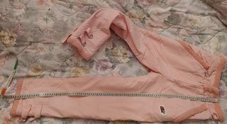 Pantaloni sci bambina rosa