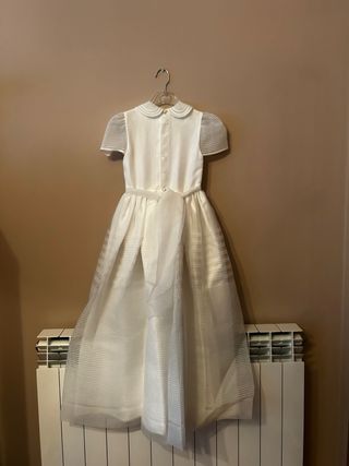 Vestido de Comunión Blanco + Cancán