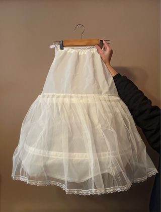 Vestido de Comunión Blanco + Cancán