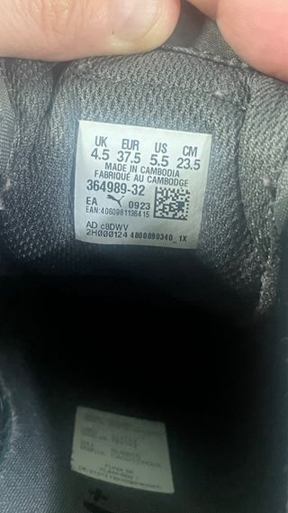 Zapatillas Puma Talla 37.5 Gris