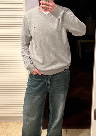 Jersey Tommy Hilfiger Gris Talla S