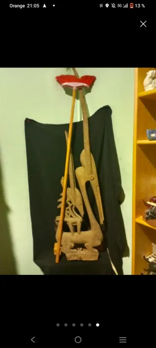 Máscara africana Bamana Ci-Wara 175cm