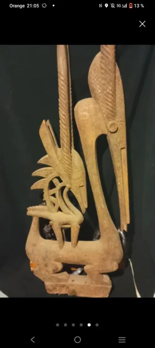 Máscara africana Bamana Ci-Wara 175cm