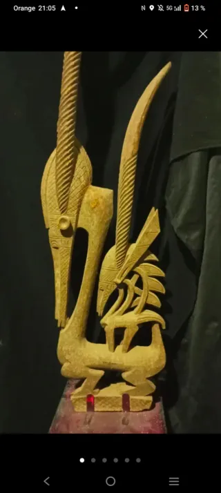 Máscara africana Bamana Ci-Wara 175cm