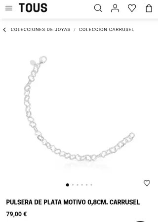 Pulsera Tous Carroussel Plata