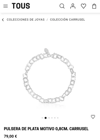 Pulsera Tous Carroussel Plata