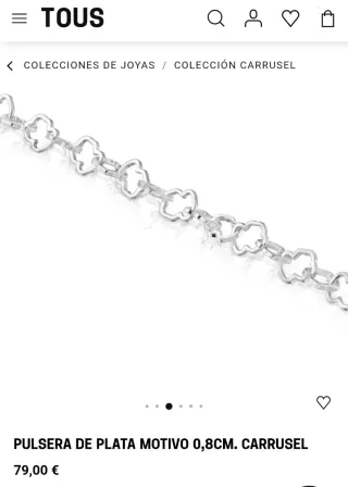 Pulsera Tous Carroussel Plata