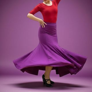 Falda Flamenco Ensayo buganvilla